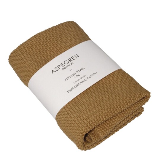 Aspegren Solid kjøkkenhåndkle 40x50 cm mustard Aspegren Solid kjøkkenhåndkle 40x50 cm mustard