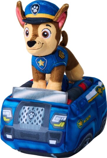 Paw Patrol 2-i-1 Kosedyr Kjøretøy med Chase 15 cm