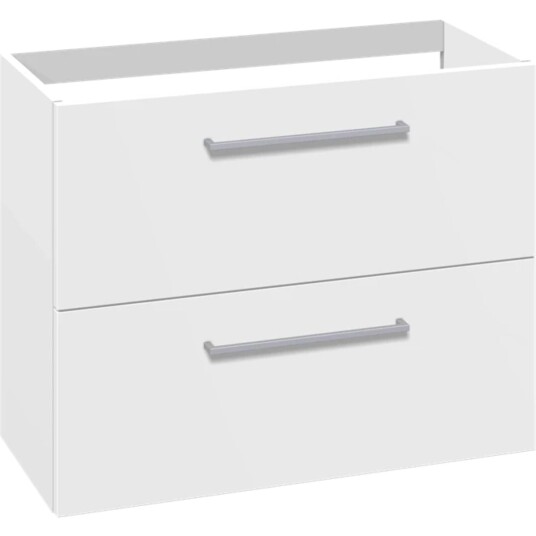 1904 Voss Slim Servantskap med 2 Skuffer Hvit Matt / 80cm GRO-7041019