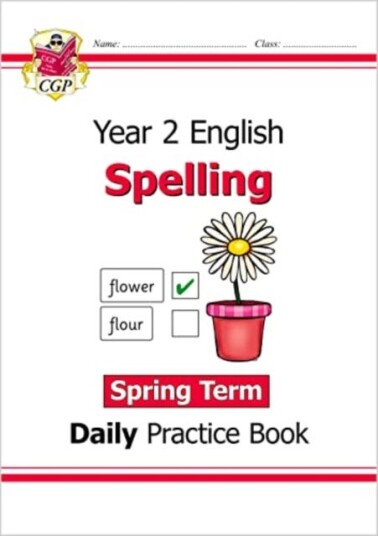 Ks1 Spelling Year 2 Daily Practice Book: Spring Term Av Cgp Books