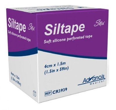 Siltape silikontape 4cm x 1,5m | Hudvennlig tape for arr og sårpleie Siltape silikontape 4cm x 1,5m | Hudvennlig tape for arr og sårpleie