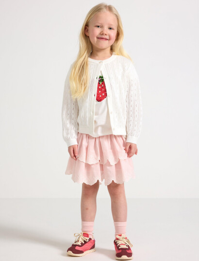 Lindex Skirt Flounces And Smock Embr Pink 92 Lindex Skirt Flounces And Smock Embr Pink 92