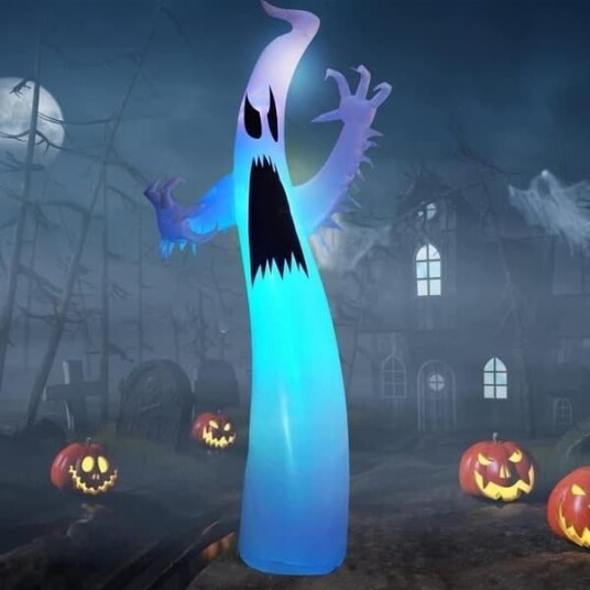 Halloween Oppblåsbart Spøkelse med LED-lys 360 cm