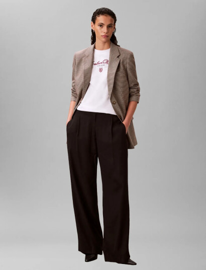 Calvin Klein Tech Yd Suiting Oversized Blazer Multi/patterned 38