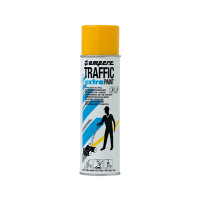 Merkespray Traffic Extra 500 ml  Gul farge  Permanent oppmerking  Høst / Vinter produkter  JO Safety