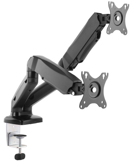 EQUIP Tischhalterung 13"-27" LCD VESA f. 2 Monitore Gasfede EQUIP Tischhalterung 13"-27" LCD VESA f. 2 Monitore Gasfede