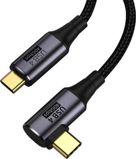 Premiumcord Ku4cu08 0,8 M Usb C Usb C Usb4 Gen 3X2 40 Gbit/Sek Svart Grå