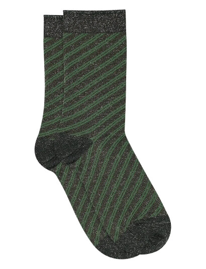 mp Denmark Else Glitter Socks - Green - 40/42