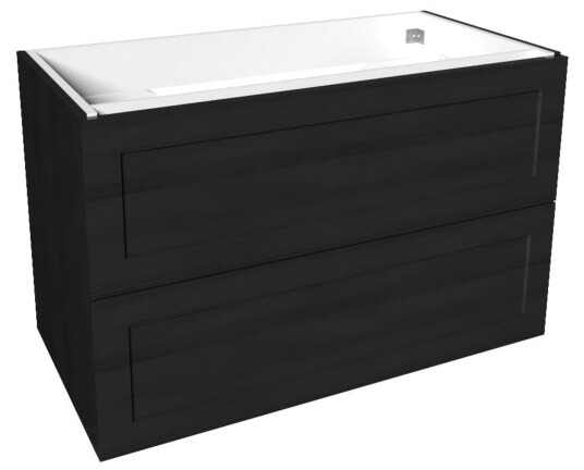 VikingBad Mie Slim Servantskap Ramme - Sort Eik VikingBad Mie Slim Servantskap Ramme - Sort Eik