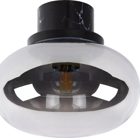 Lorena Taklampe For Baderom  Diameter 23 Cm  Sort