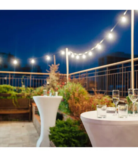 V-Tac LED lysslynge med 10 stk. 0,5W pærer - 5 meter, IP44, 230V, inkl. lyskilde V-Tac LED lysslynge med 10 stk. 0,5W pærer - 5 meter, IP44, 230V, inkl. lyskilde