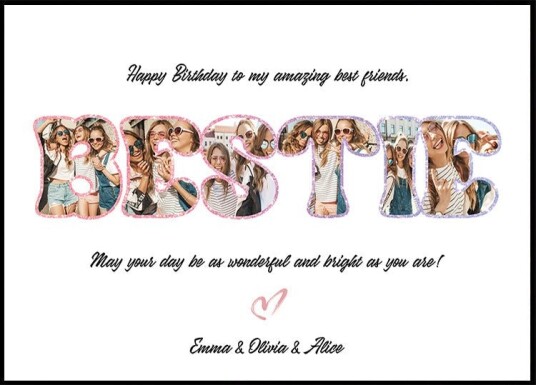 Best Friend Birthday Personal Plakat Plakat / 30x40cm