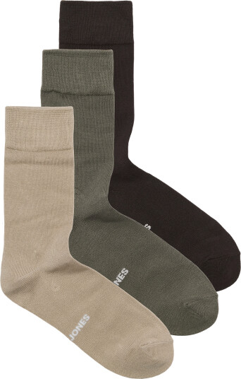 Jack & Jones Jaclouis Bamboo Sock 3 Pack Brown ONE SIZE