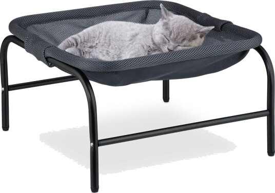 Square Cat hengekøyeseng – mykt netting solid stålramme