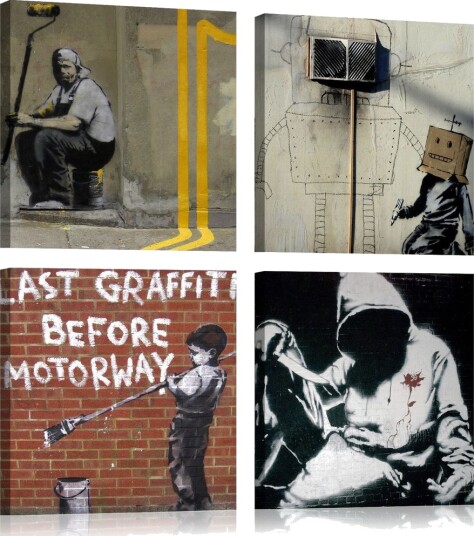 Bilde Banksy Street Art 40x40 Artgeist sp. z o. o.