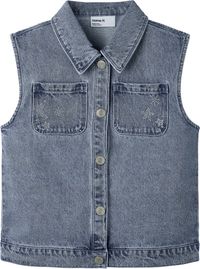 Name It Nkfannie Dnm Vest 3388 Im Blue 140