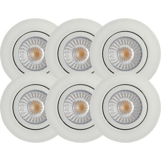 J&El Alto Downlight Matt Hvit 6pk