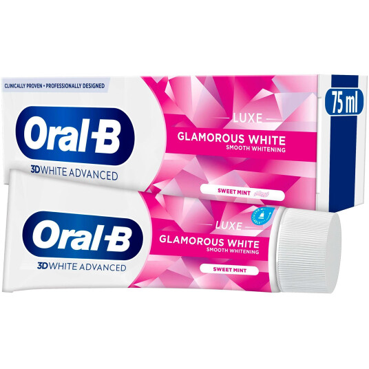 Oral B 3D White Advanced tannkrem Luxe Glamorous White 75 ml