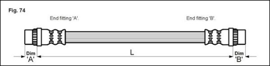 Bremseslange METZGER 4114770