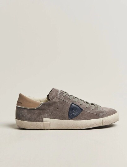Philippe Model PRSX Low Top Suede Sneaker Grey