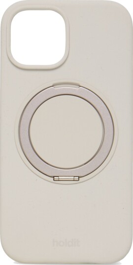 Holdit Silicone Stand Case iPhone 16E/15 Mocha Brown - Beige