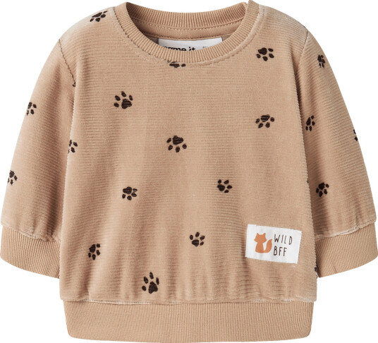 Name It Nbmnorden Vel Ls O Neck Beige 62