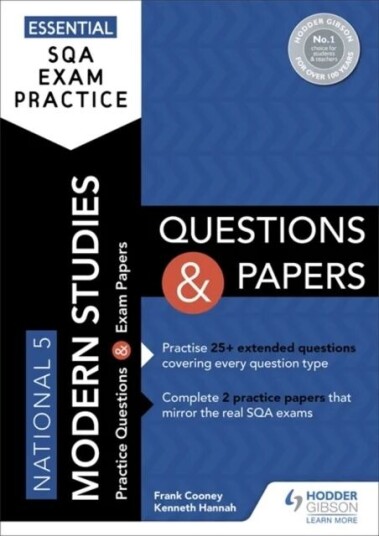 Essential Sqa Exam Practice: National 5 Modern Studies Questions And Papers Av Frank Cooney, Kenneth Hannah