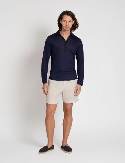 The Resort Co. Lyocell Popover Navy - Navy - L