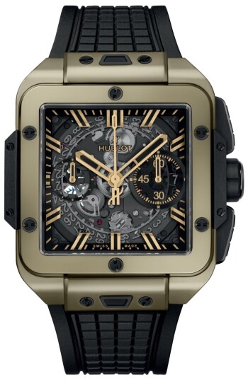 Hublot Herreklokke 821.MX.0130.RX Square Bang Unico Gummi Ø42 mm