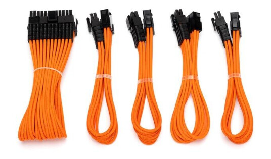 DUTZO Sleeved strm forlengerkabel kit v2 Oransje DUTZO Sleeved strm forlengerkabel kit v2 Oransje