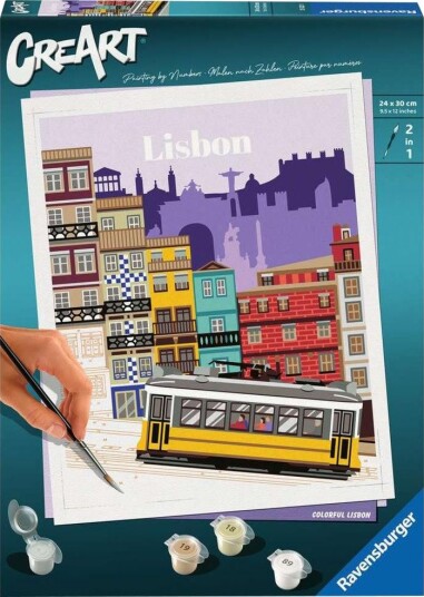 Ravensburger CreArt Male etter nummer Sett Fargerike Lisboa