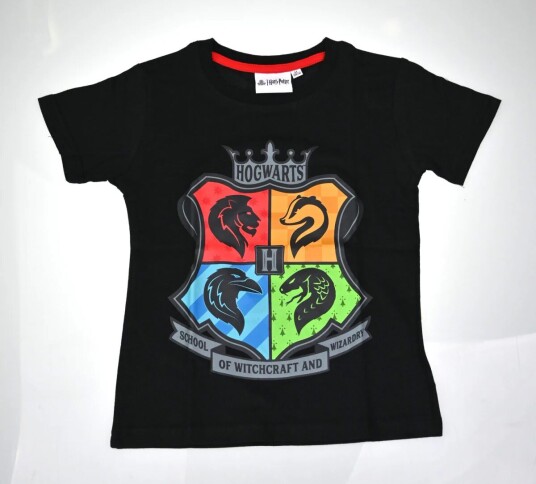 Harry Potter T-skjorte Hogwarts Navy - 116 / 6 år - Barn - 100% bomull