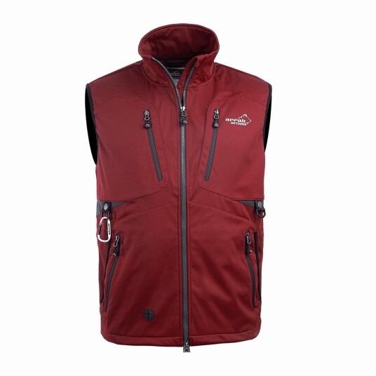 Arrak Outdoor Softshellvest Acadia M Dark red 2XL 2XL