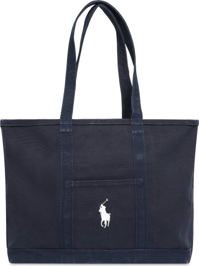 Polo Ralph Lauren Big Pony Canvas Tote Navy ONE SIZE