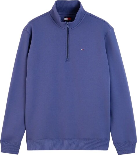 Tommy Jeans Tjm Reg Fleece 1/4Zip Mock Ext Navy S
