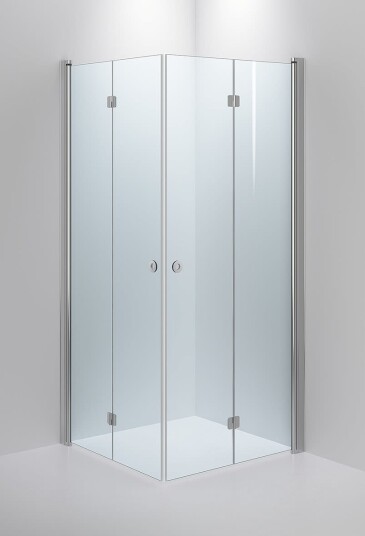 INR Linc Angel Flex Dusjhjørne blank klart glass 900x800 mm, Baderom