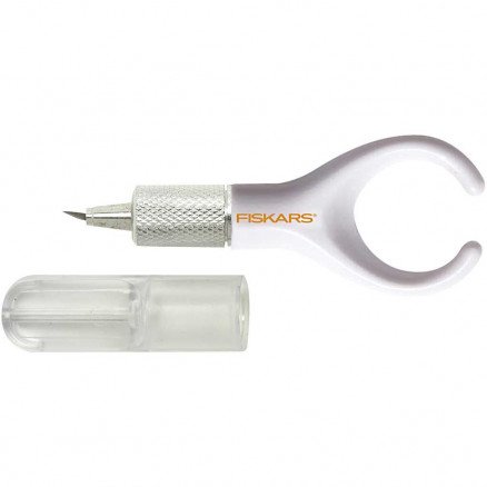 Fiskars Fiskars fingerkniv med svingbart blad Hvit