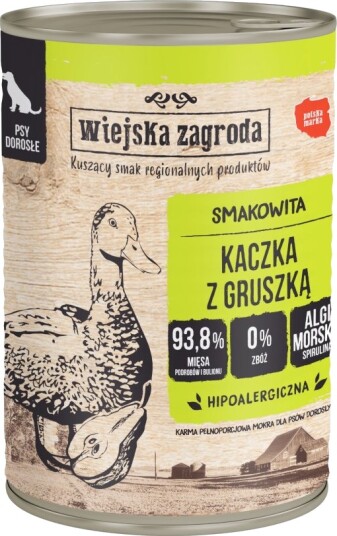Wiejska Zagroda Våtfôr Dog And Med Pære 24 X 400 G