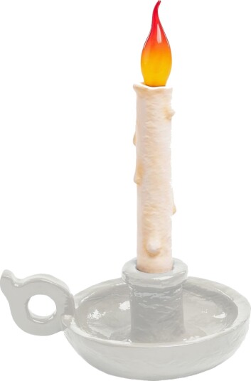 Bordlampe SELETTI Grimm Bugia dimmbar Hvit Stue Plast Design 40.5 Hvit