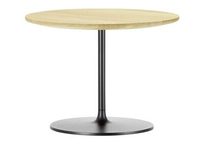 Vitra Occasional Low Table Ø35 Eik/Sjokoladefarget