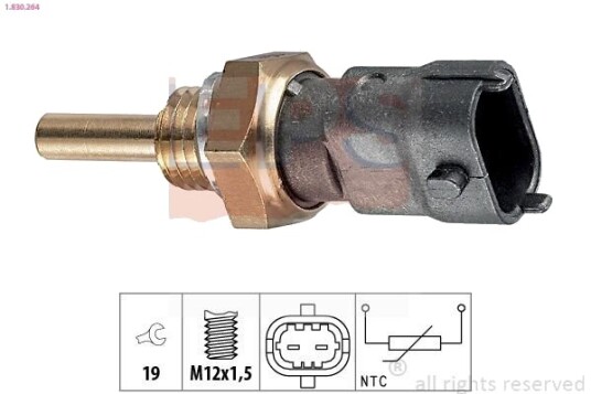 Sensor, motortemperatur EPS 1.830.264