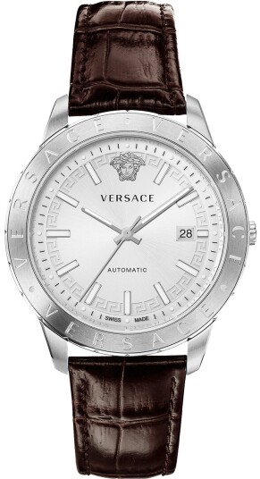 Versace Herreklokke VE2D00121 Univers Sølvfarget/Lær Ø43 mm