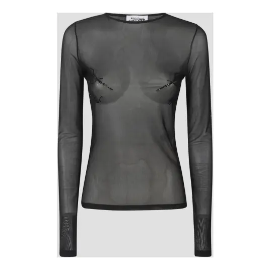 Jean Paul Gaultier Dame Topper Svart S, Jean Paul Gaultier Dame Topper Svart S,