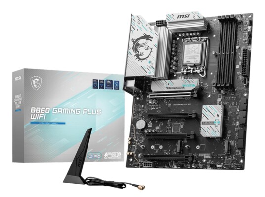 MSI B860 GAMING PLUS WIFI Hovedkort LGA 1851 B860 DDR5 1x PCIe 5.0 3x M.2 MSI B860 GAMING PLUS WIFI Hovedkort LGA 1851 B860 DDR5 1x PCIe 5.0 3x M.2