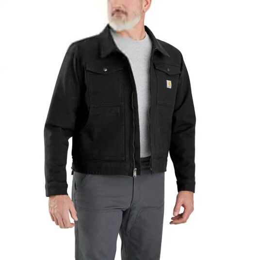 Carhartt Men"s Rugged Flex Duck Relaxed Fit Jacket Black XL