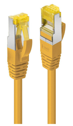 LINDY Patchkabel Cat6A RJ45 S/FTP Cat7 LSZH Kabel gelb 0,3m