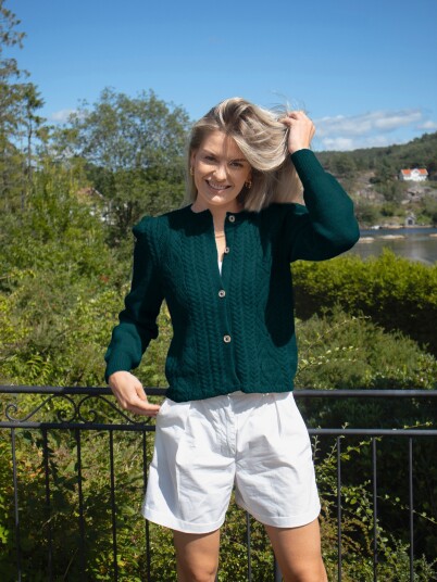 Du Store Alpakka 130 03h Tresser cardigan Sterk
