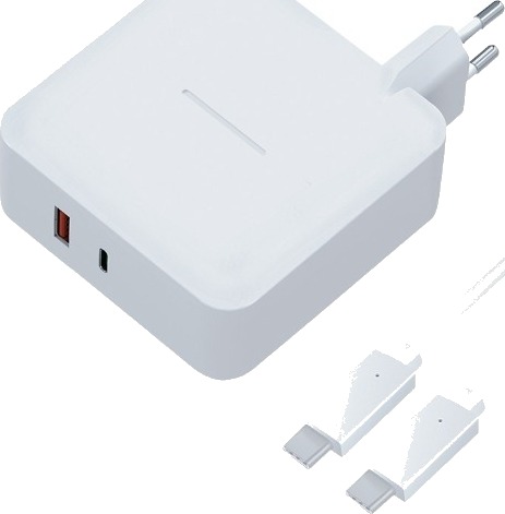 DACOTA PLATINUM 100W HURTIGLADERSETT USB-C/USB-A 2M, HVIT