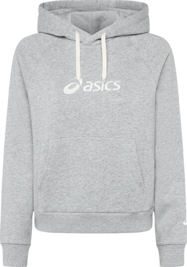 Asics Asics Logo Fleece Pullover Hoodie - Grey - XS