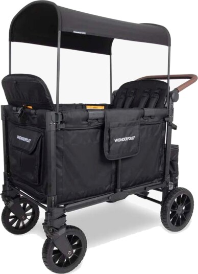 Wonderfold W4 Luxe Pro Vogn Jet Black Wonderfold W4 Luxe Pro Vogn Jet Black
